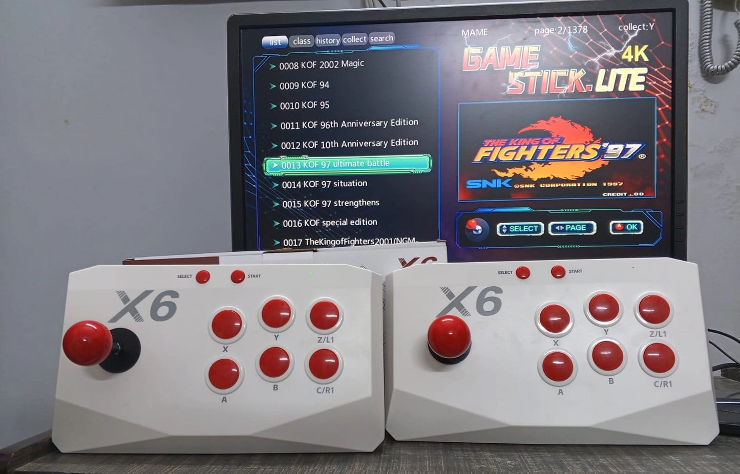 X6 Retro Game Console – 64GB | 20,000+ Games | Dual Wireless Arcade Joysticks | Plug & Play