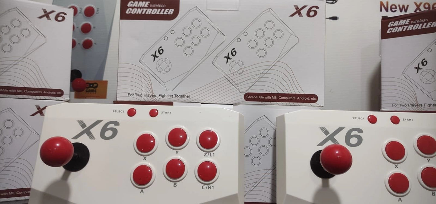 X6 Retro Game Console – 64GB | 20,000+ Games | Dual Wireless Arcade Joysticks | Plug & Play