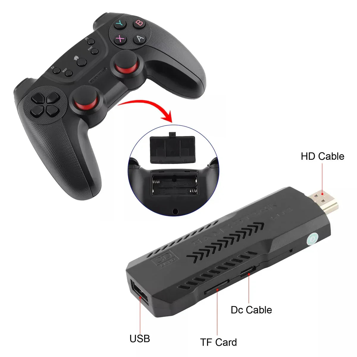 X2 PRO 64GB – 35,000+ Games | 4K Game Stick | 3D Retro Video Game Console
